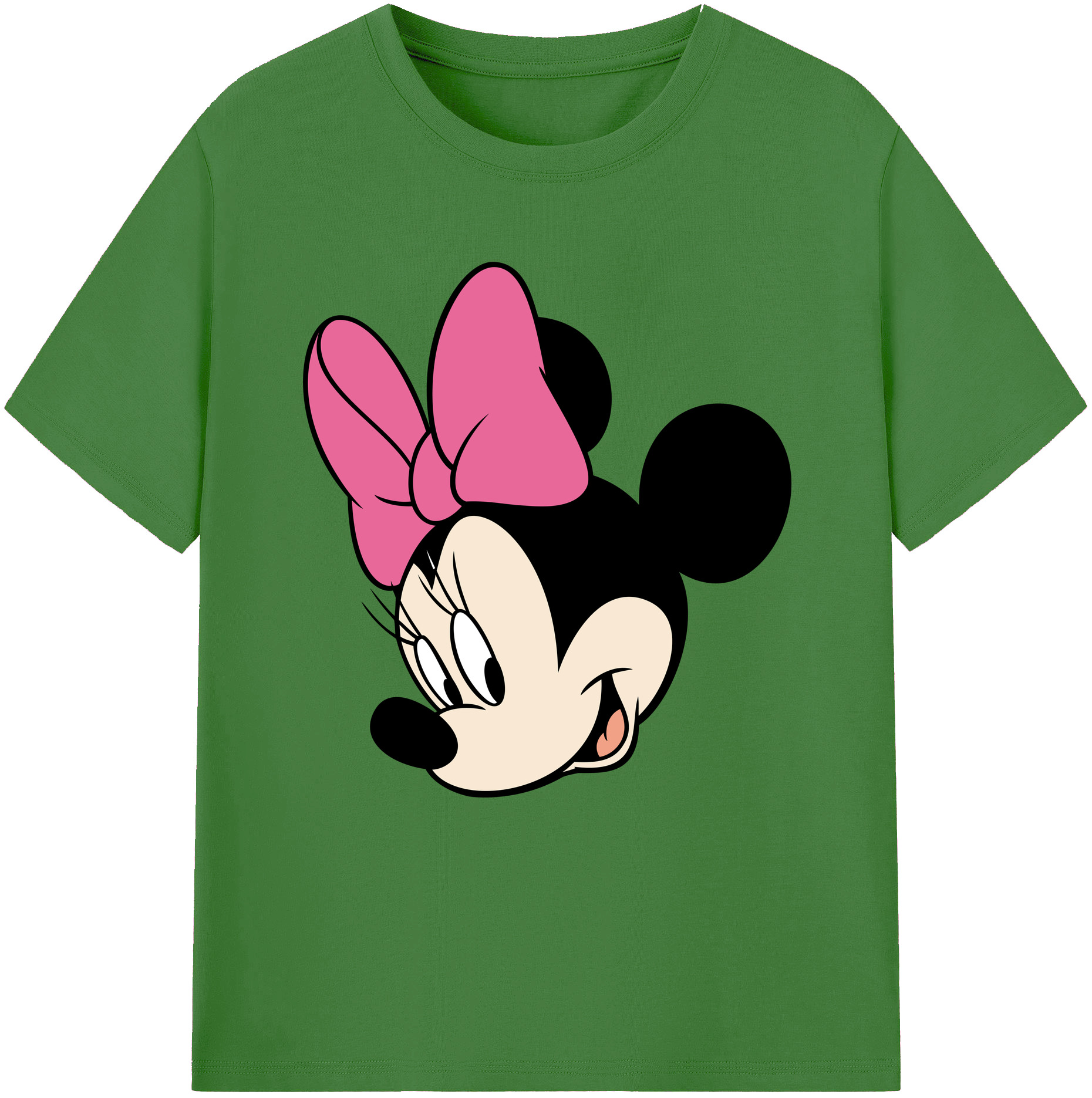 （画像用） ミッキーマウス Mickey Mouse レディースカジュアルプリントTシャツ（綿100％）